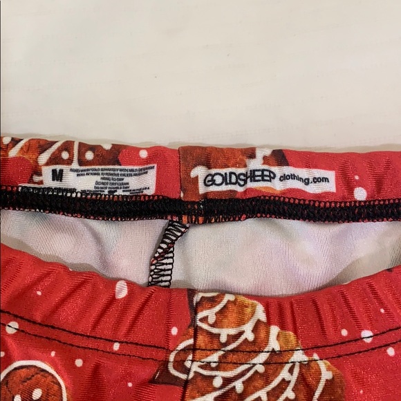 Goldsheep- red gingerbread party leggings - Picture 2 of 5